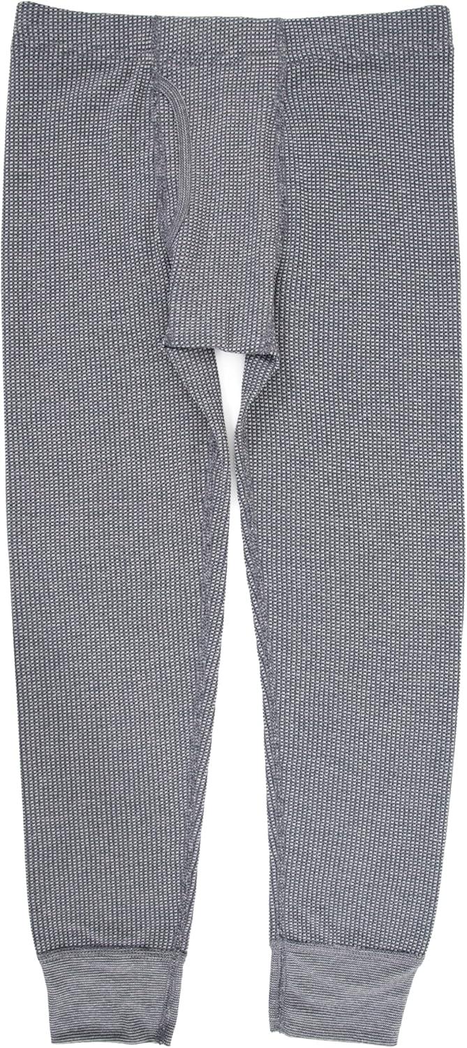 imageFruit of the Loom Boys Premium 2Pack Thermal Waffle BottomHeather GreystoneNatural