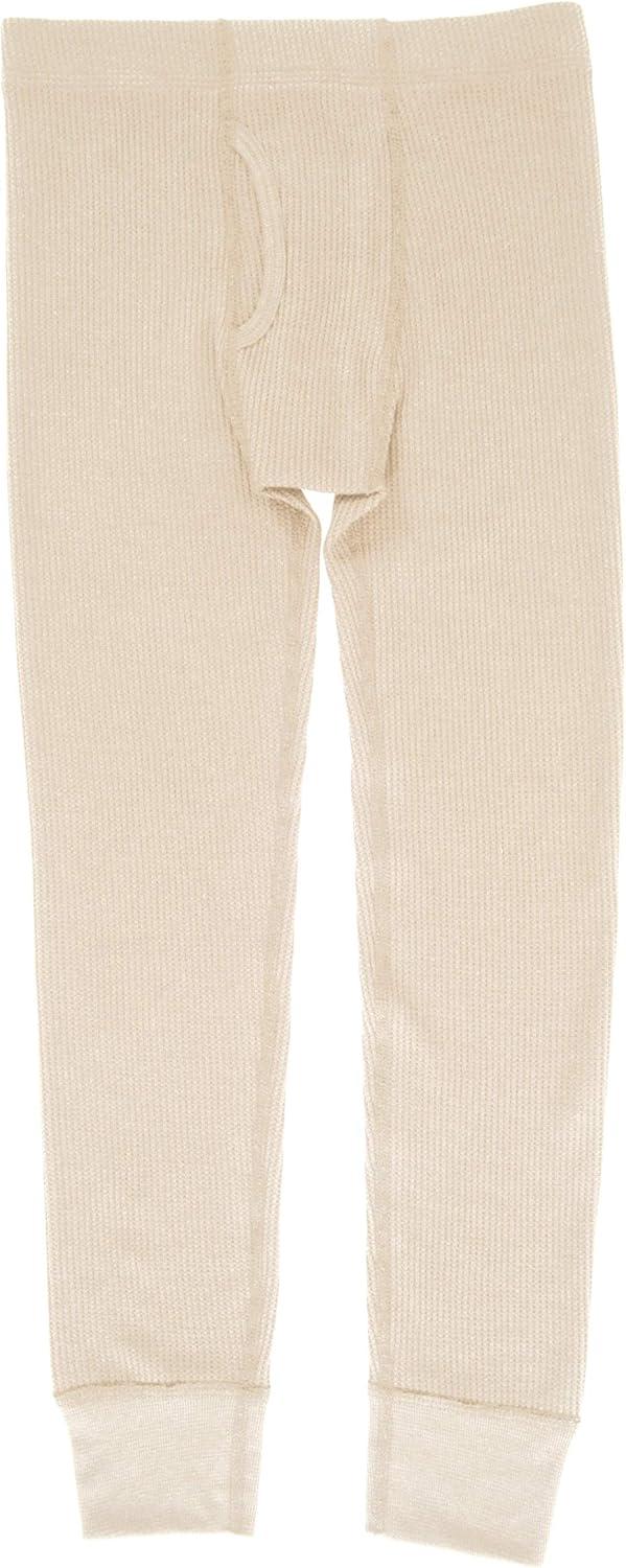 imageFruit of the Loom Boys Premium 2Pack Thermal Waffle BottomHeather GreystoneNatural