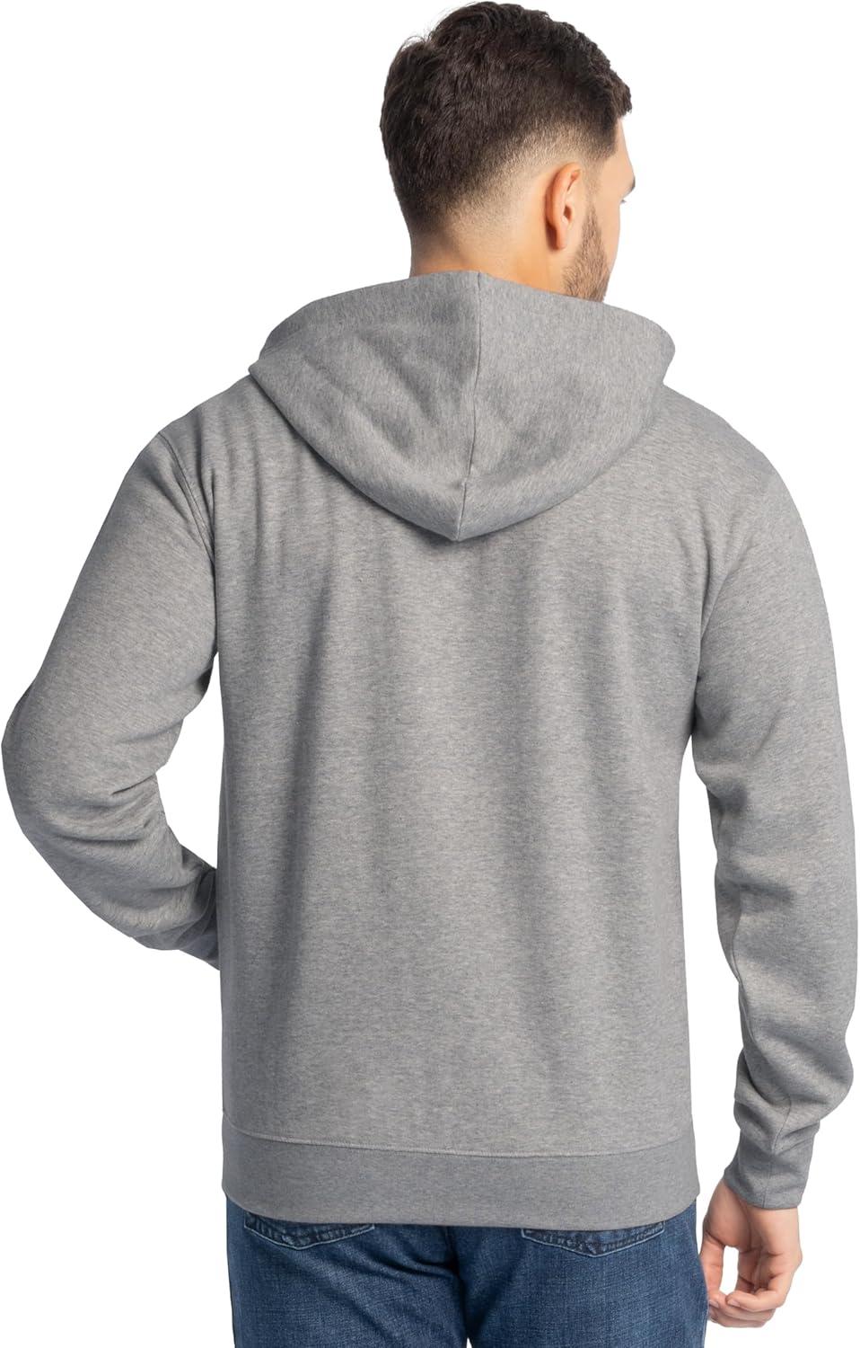 imageFruit of the Loom Eversoft Fleece Full Zip Hoodie SweatshirtGrey Heather Full Zip