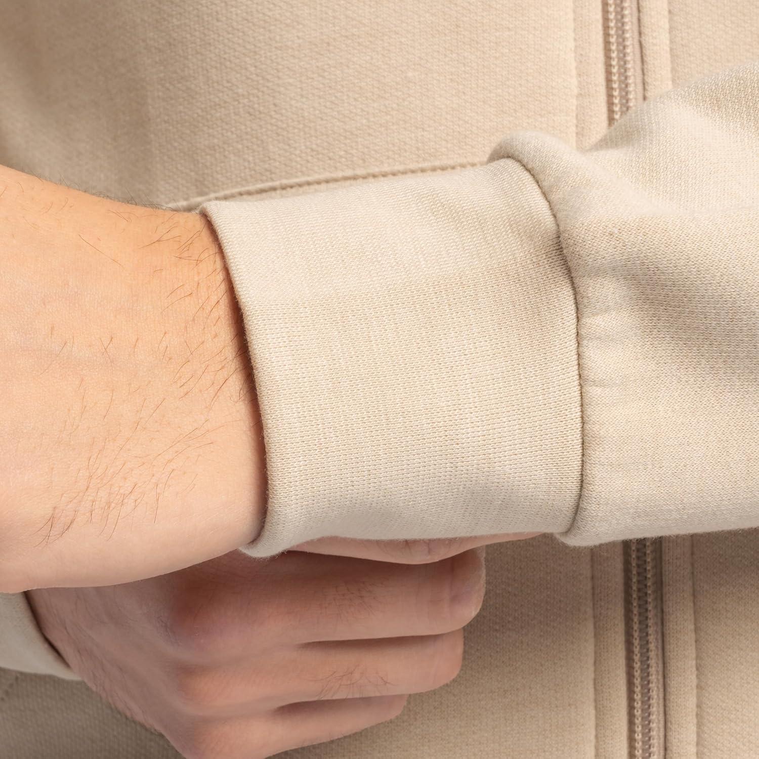 imageFruit of the Loom Eversoft Fleece Full Zip Hoodie SweatshirtKhaki Heather Full Zip