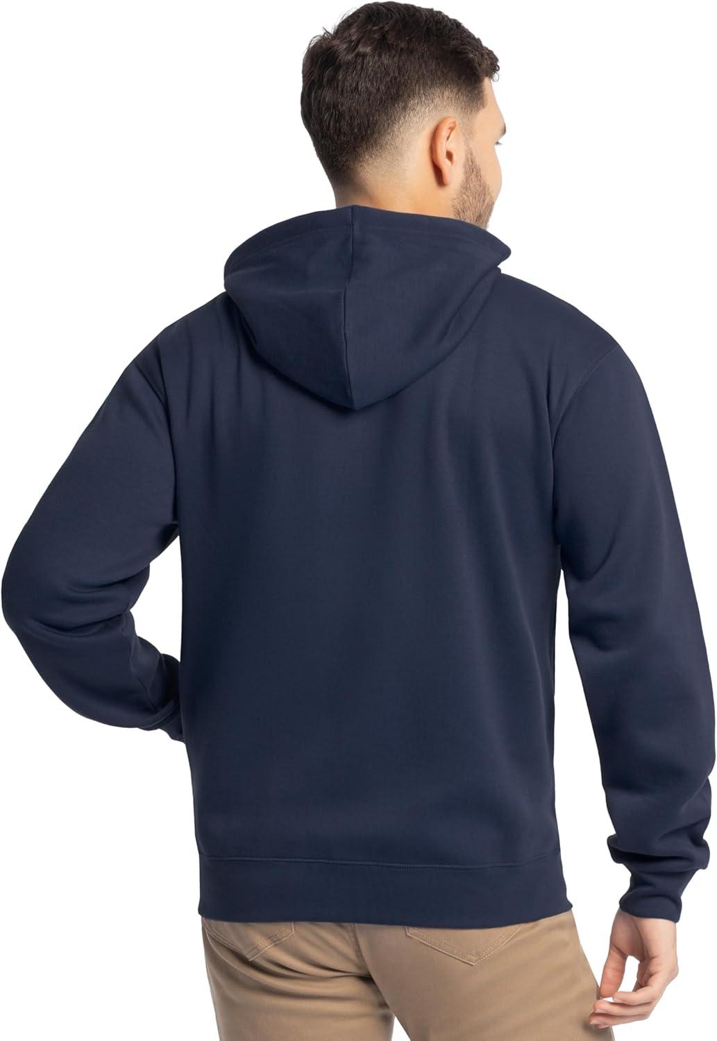 imageFruit of the Loom Eversoft Fleece Full Zip Hoodie SweatshirtNavy Full Zip