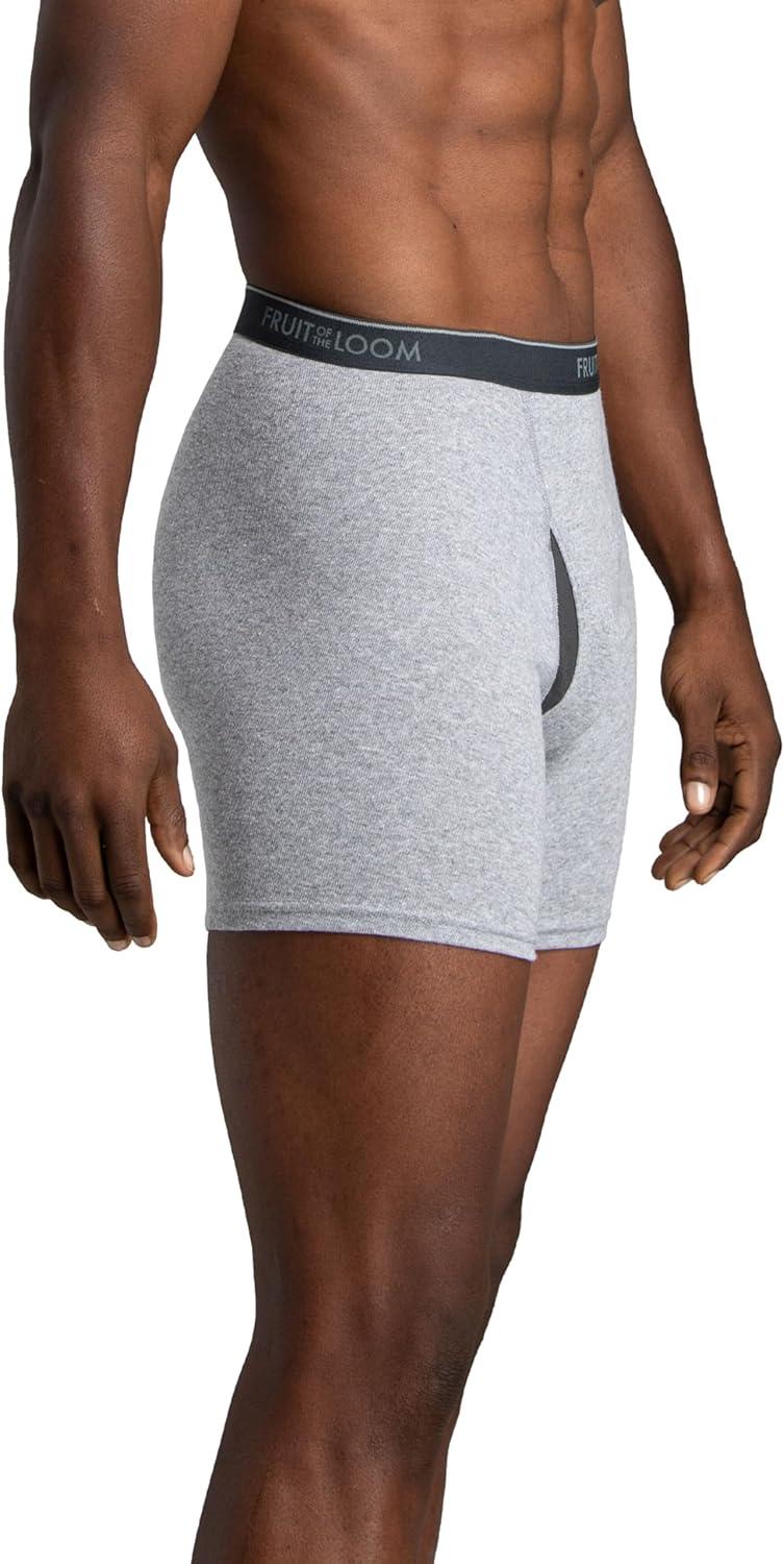 imageFruit of the Loom Mens Coolzone Boxer Briefs Moisture Wicking ampamp Breathable Assorted Color Multipacks5 Pack BlackGray