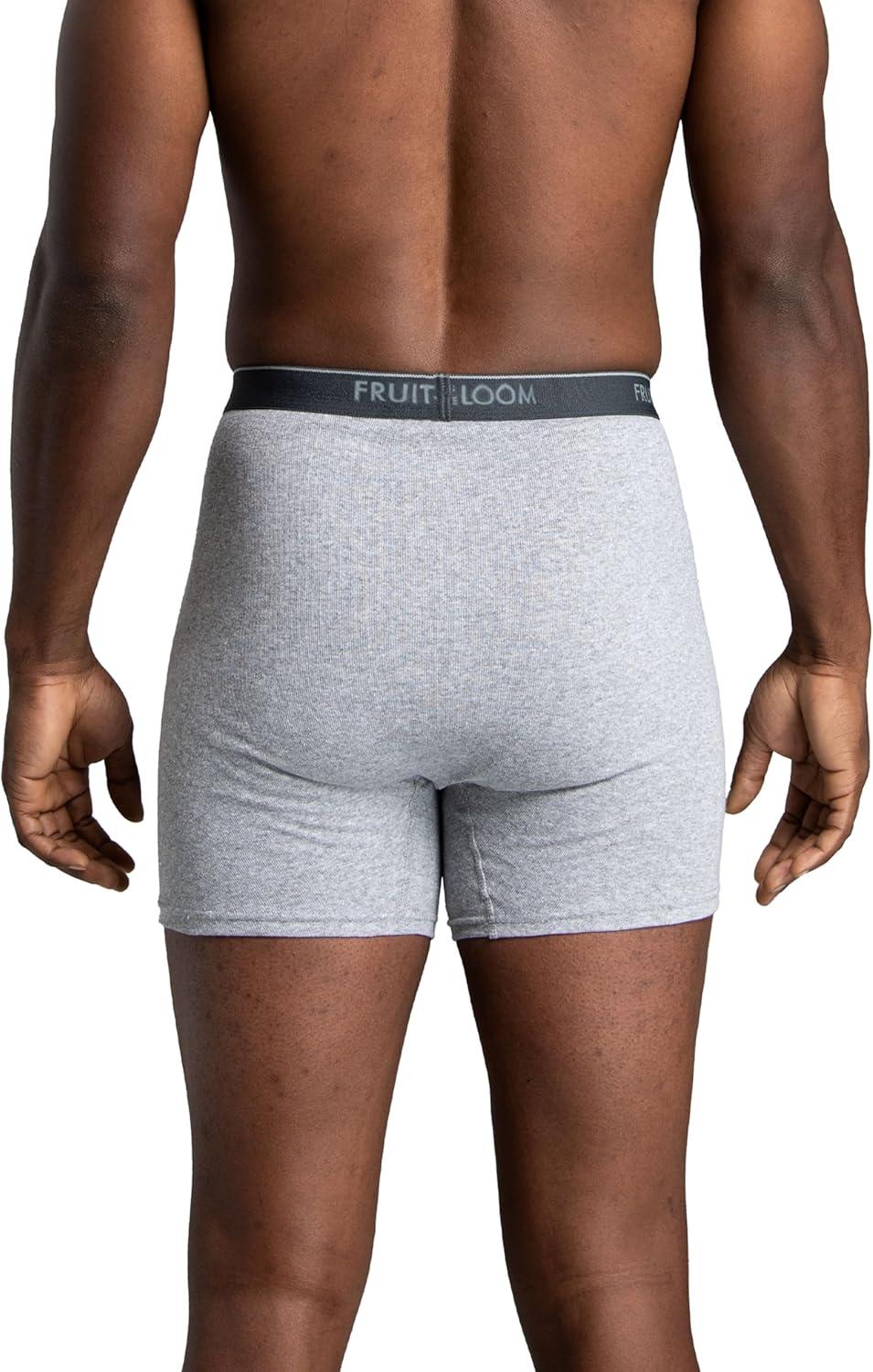 imageFruit of the Loom Mens Coolzone Boxer Briefs Moisture Wicking ampamp Breathable Assorted Color Multipacks5 Pack BlackGray