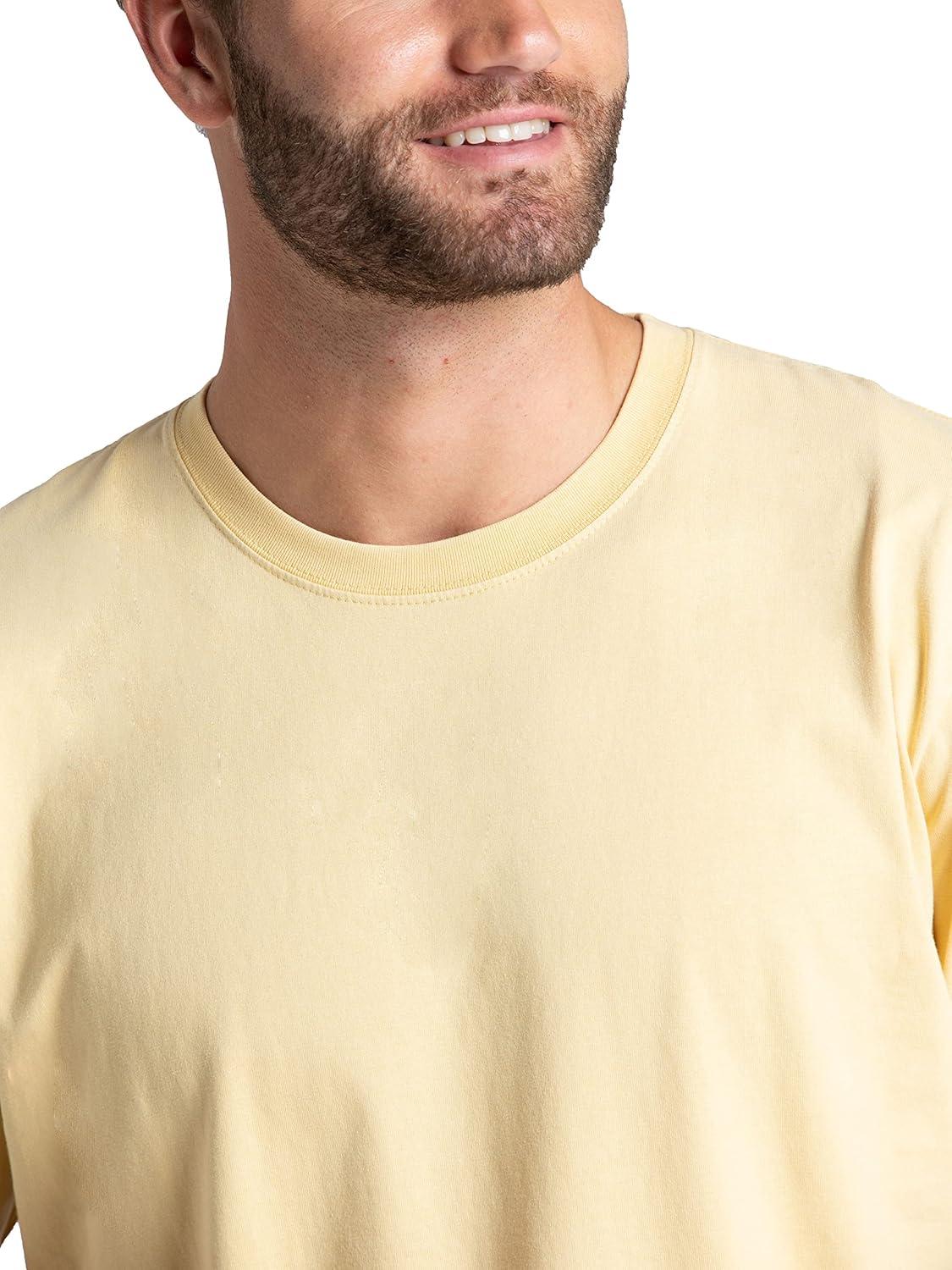 imageFruit of the Loom Mens Crafted Comfort Tee Relaxed ampamp Classic Fit Sizes S2XClassic Fit Cotton Cornfield