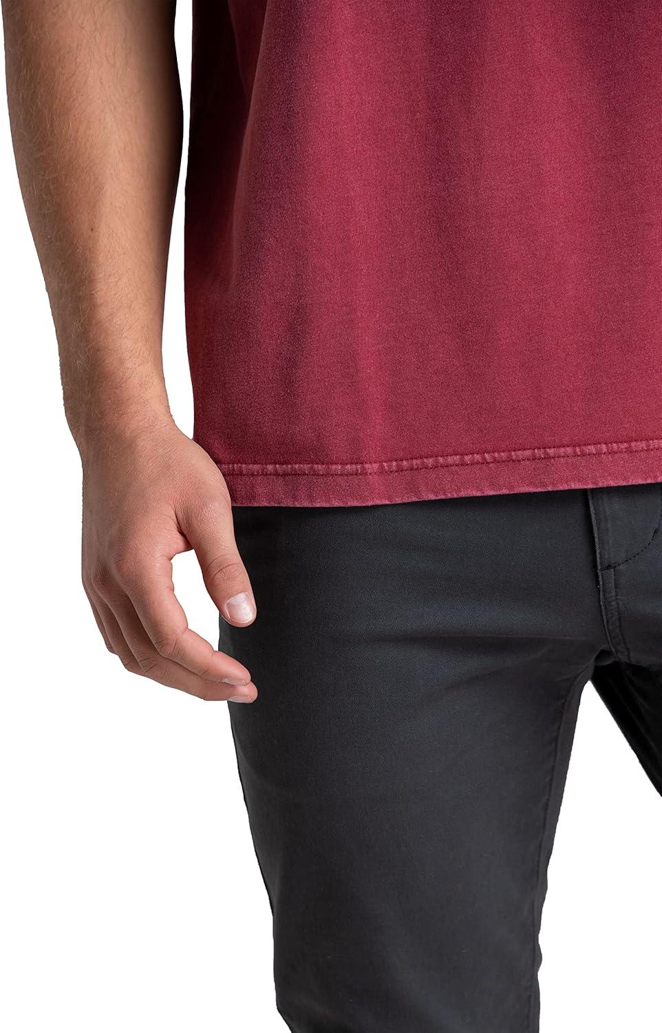 imageFruit of the Loom Mens Crafted Comfort Tee Relaxed ampamp Classic Fit Sizes S2XClassic Fit Cotton Iron Red