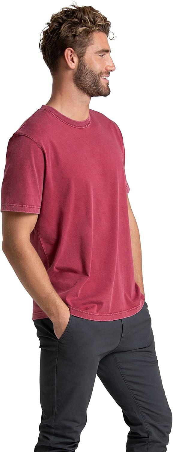 imageFruit of the Loom Mens Crafted Comfort Tee Relaxed ampamp Classic Fit Sizes S2XClassic Fit Cotton Iron Red