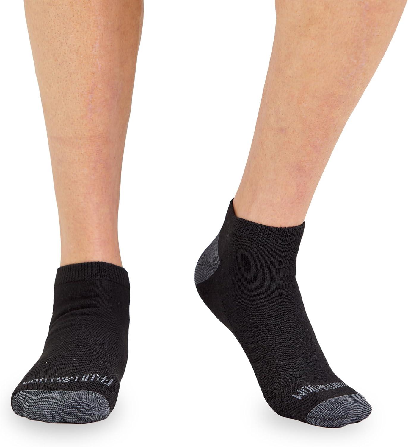 imageFruit of the Loom Mens Dual Defense Ankle Socks 12 PackBlack