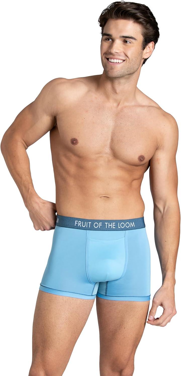 imageFruit of the Loom Mens Getaway Boxer Briefs Lightweight Breathable Fabric Quick Dry ampamp Odor ControlTrunk  Assorted Colors