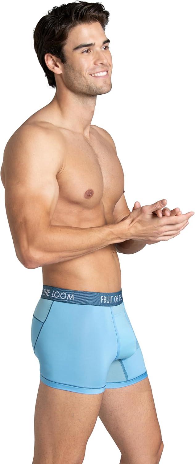 imageFruit of the Loom Mens Getaway Boxer Briefs Lightweight Breathable Fabric Quick Dry ampamp Odor ControlTrunk  Assorted Colors