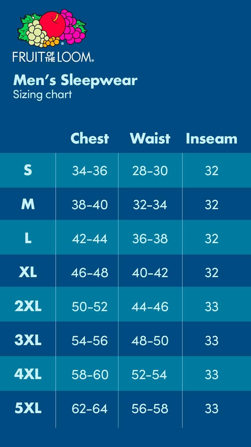 imageFruit of the Loom Mens Jersey Henley Top and Broadcloth Pant Sleep Pajama SetBlackBlue Plaid