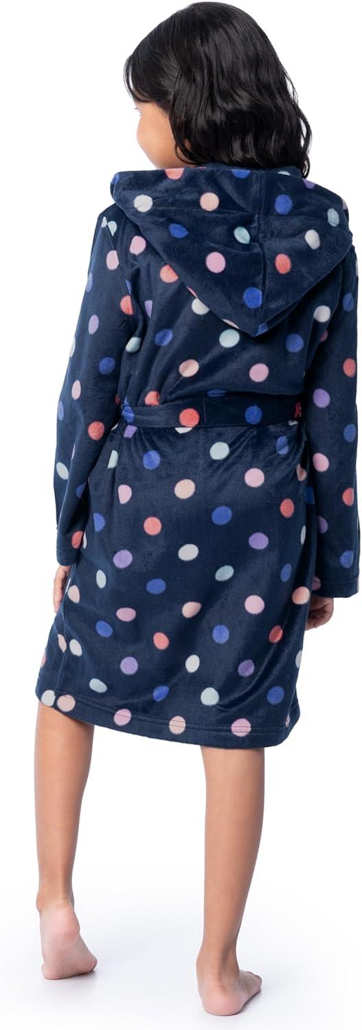 imageFruit of the Loom Unisex Kids Fleece RobeDeep BlueDots
