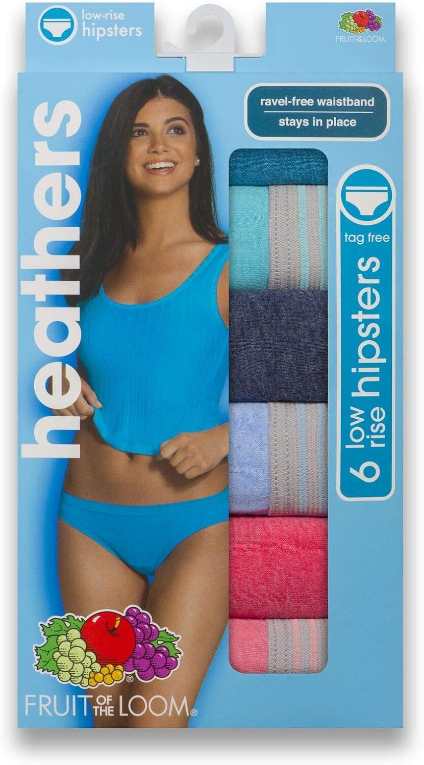 imageFruit of the Loom Womens Beyondsoft PantiesCotton Blend Low Rise 6 Pack PinkPurpleGrey