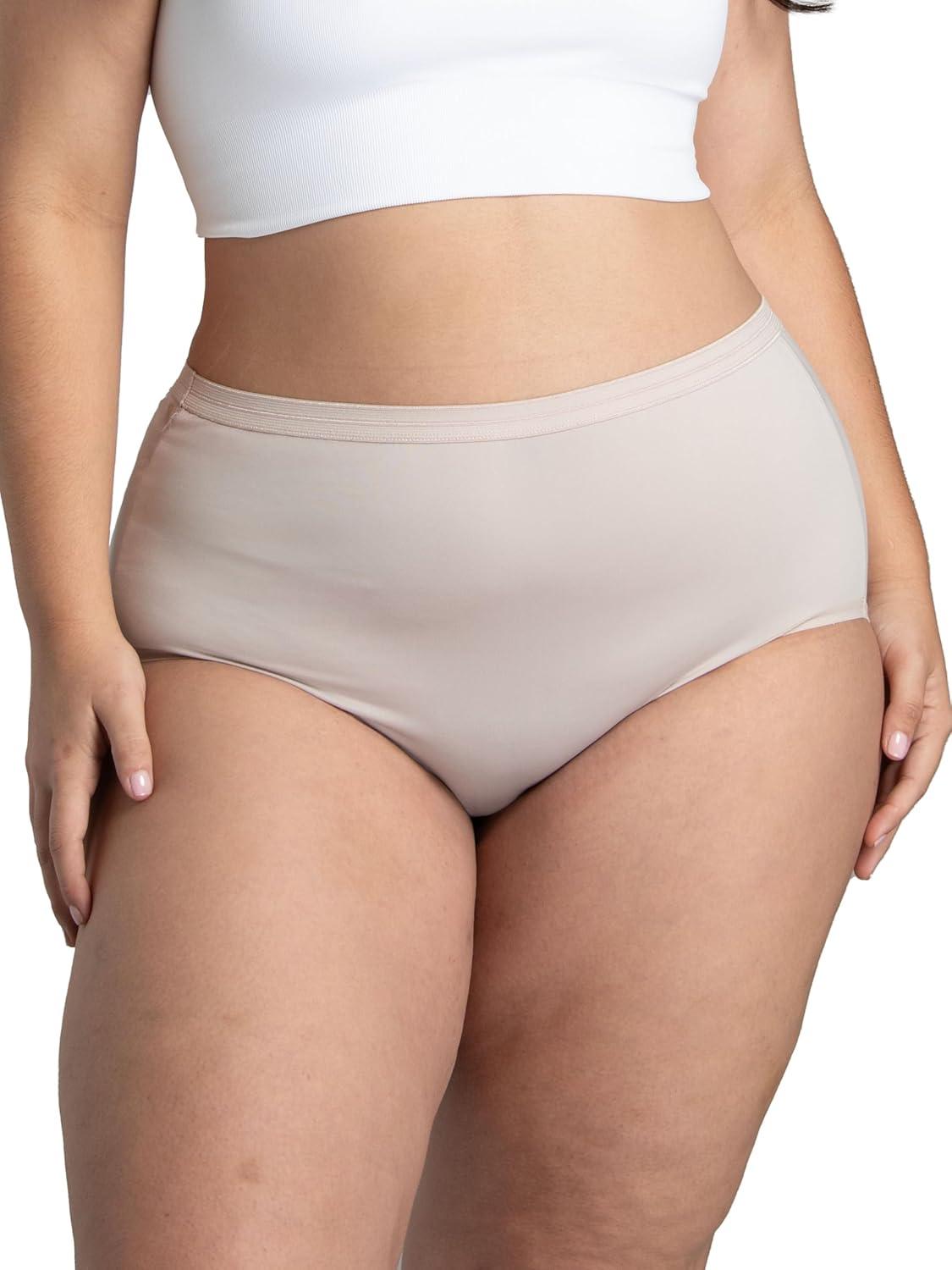 imageFruit of the Loom Womens Plus Size Underwear Briefs Fit for Me Designed to Fit Your CurvesBrief Microfiber Colors May Vary