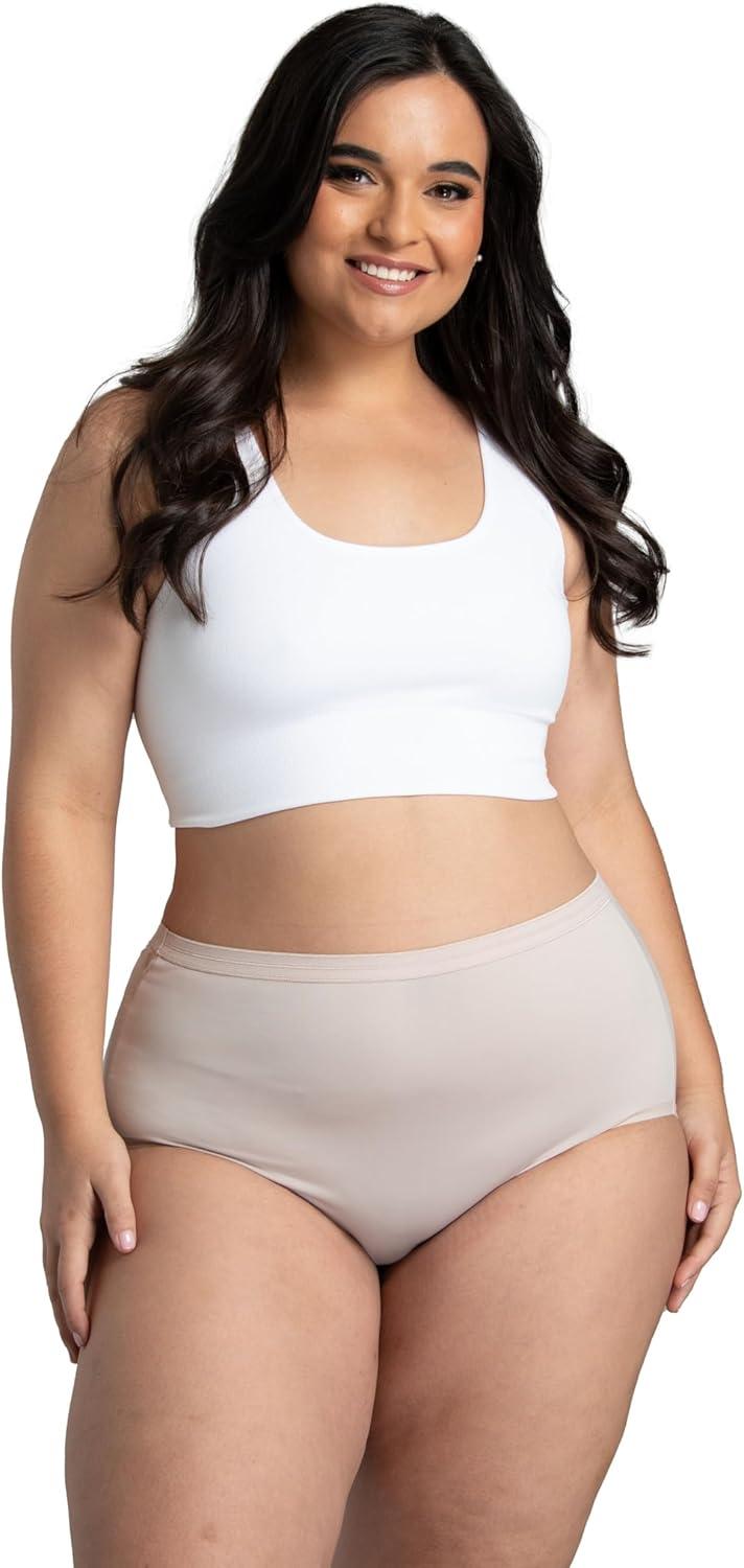 imageFruit of the Loom Womens Plus Size Underwear Briefs Fit for Me Designed to Fit Your CurvesBrief Microfiber Colors May Vary
