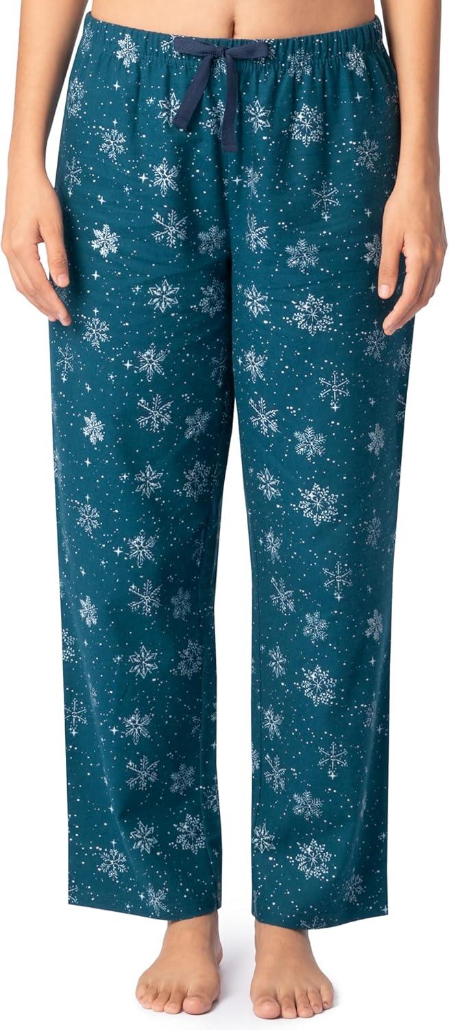 imageFruit of the Loom Womens Waffle VNeck TopNavyStarry Snowflakes