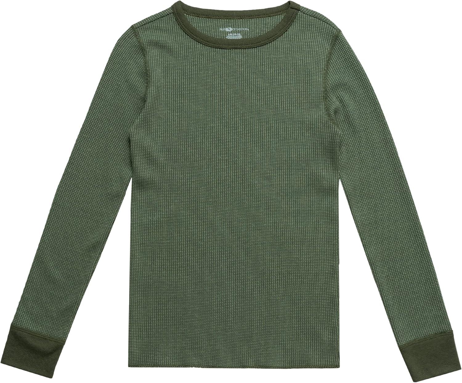 imageFruit of the Loom boys Premium Thermal Waffle Underwear SetSea Turtle