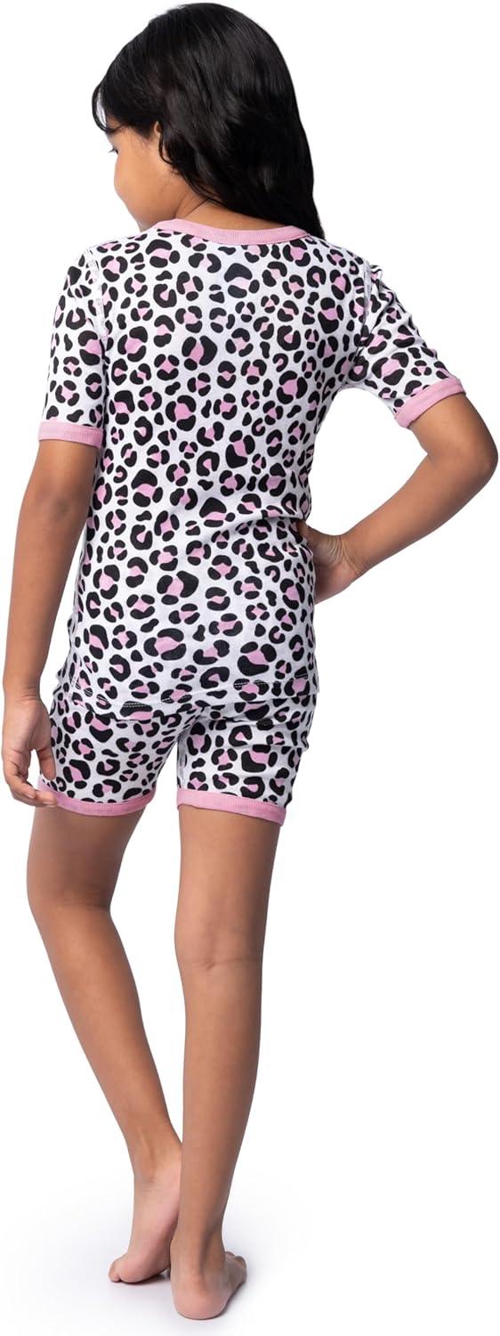 imageFruit of the Loom girls 4piece Tight Fit Pajama SetDahlia Purple