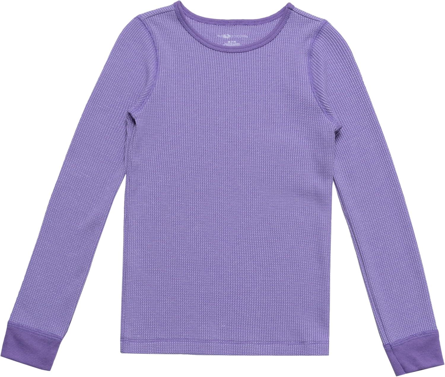 imageFruit of the Loom girls Premium Thermal Waffle Underwear SetLavenderPurple