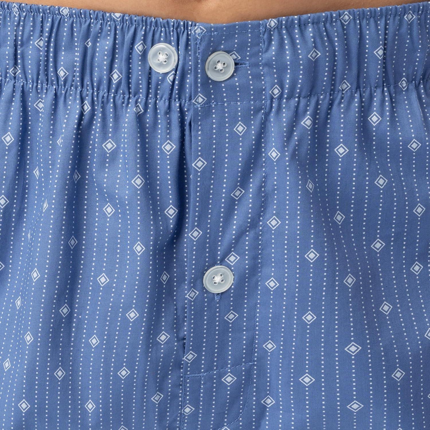 imageFruit of the Loom mens Broadcloth Short Sleeve Pajama SetMedium Blue