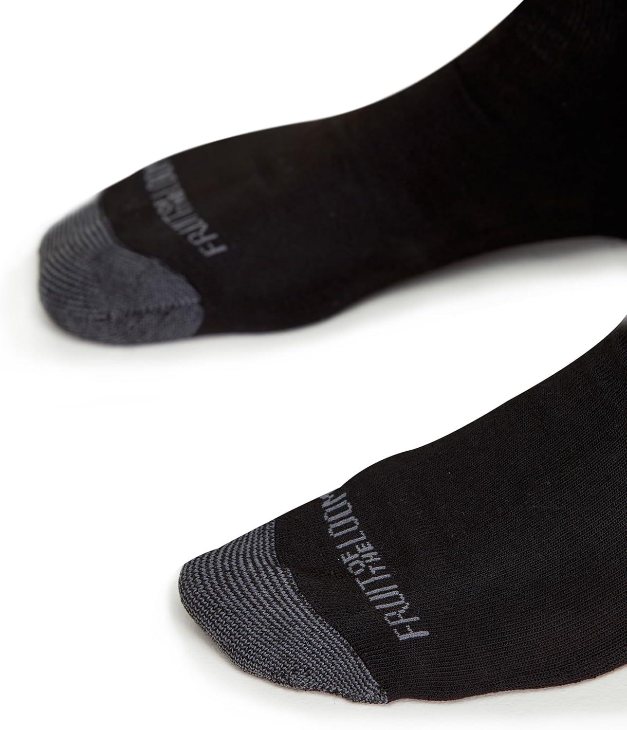 imageFruit of the Loom mens Dual Defense Crew Socks 12 PackBlack