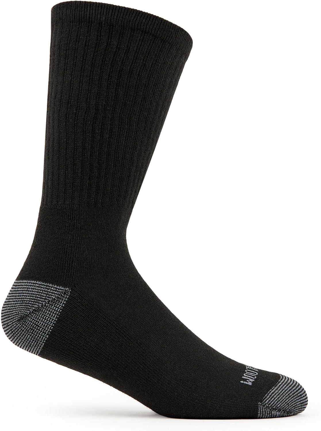 imageFruit of the Loom mens Dual Defense Crew Socks 12 PackBlack