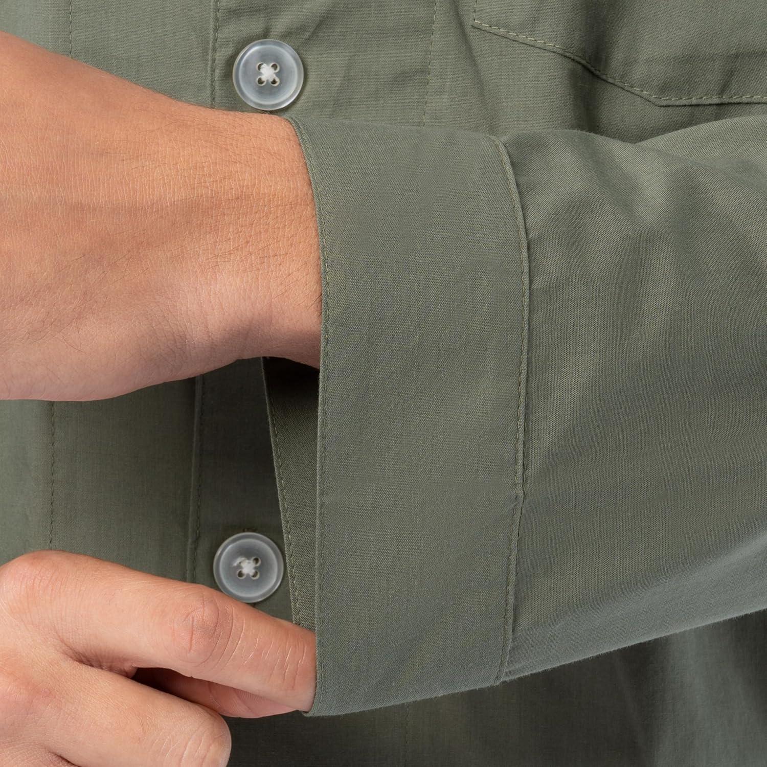 imageFruit of the Loom mens Long Sleeve Broadcloth Pajama SetGreen