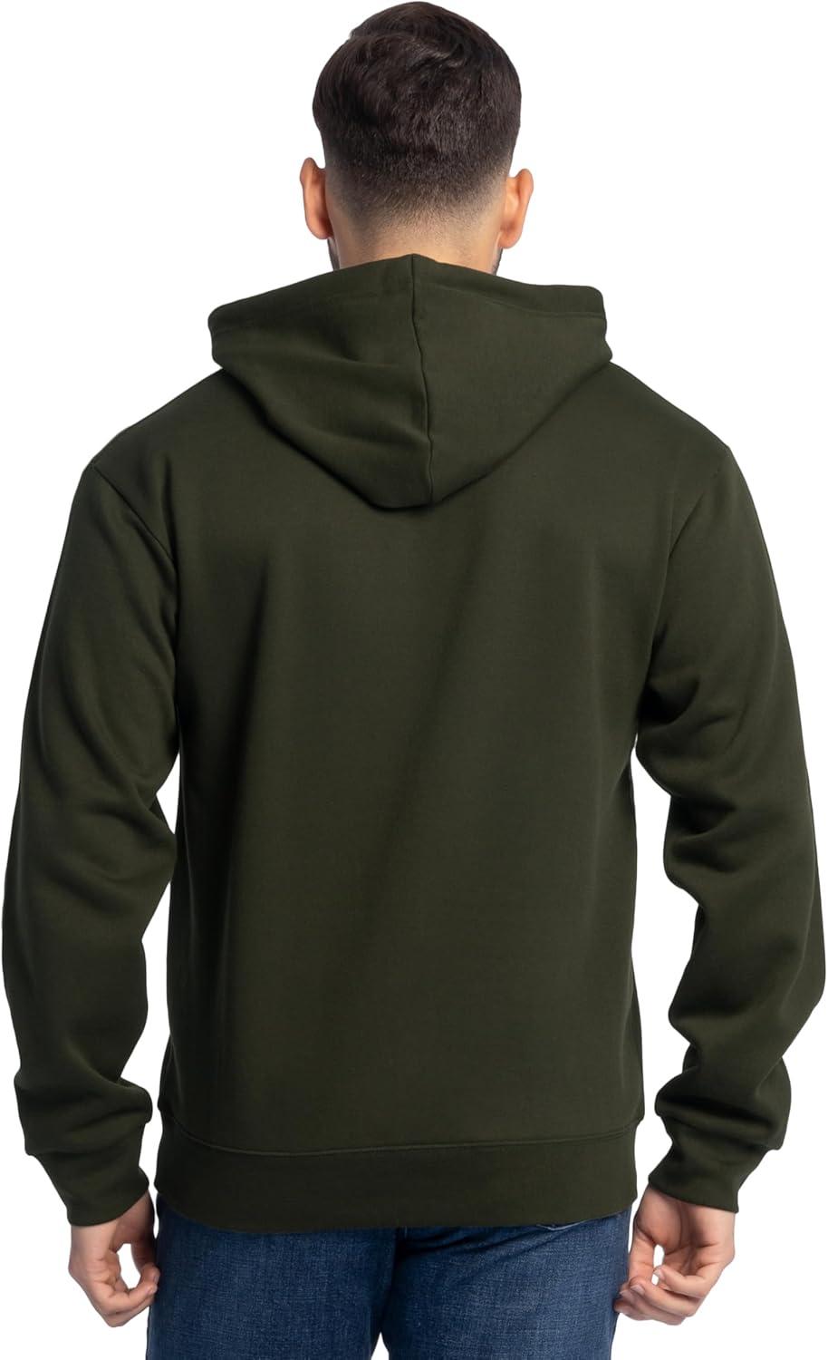 imageFruit of the Loom unisexadult Eversoft Fleece Pullover Hooded Sweatshirt Moisture Wicking ampamp BreathableDuffle Bag Green