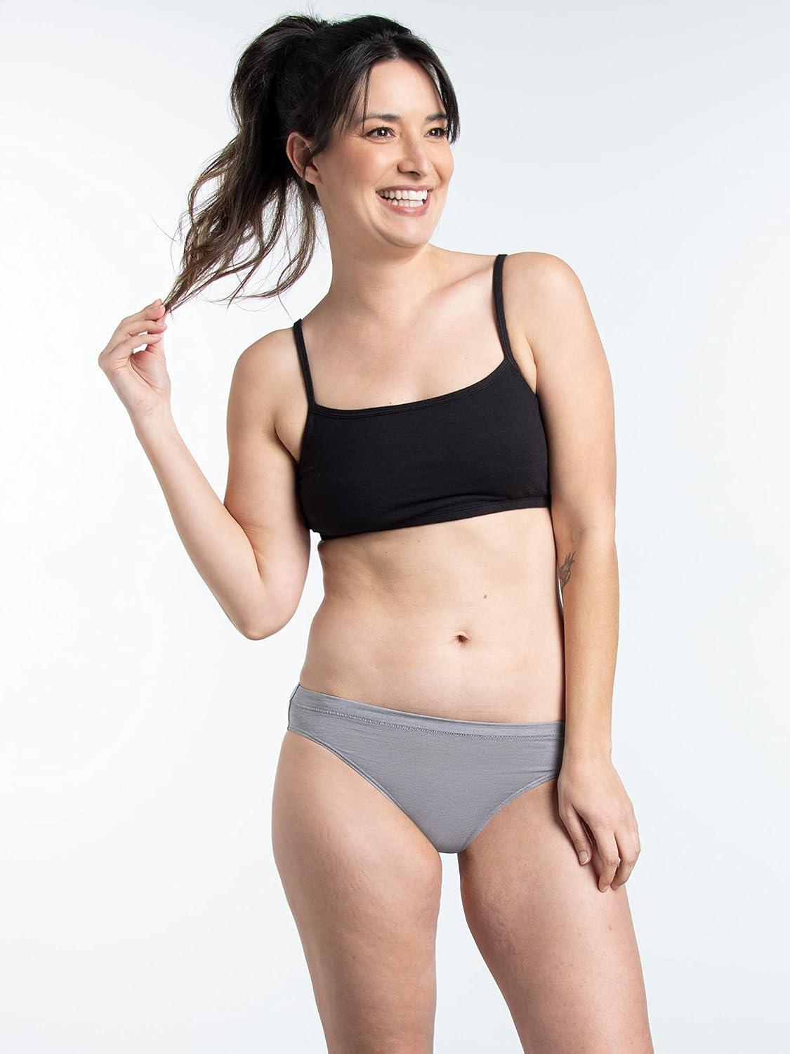 imageFruit of the Loom womens Modal UnderwearBikini 12 Pack PurpleCashmereGrey