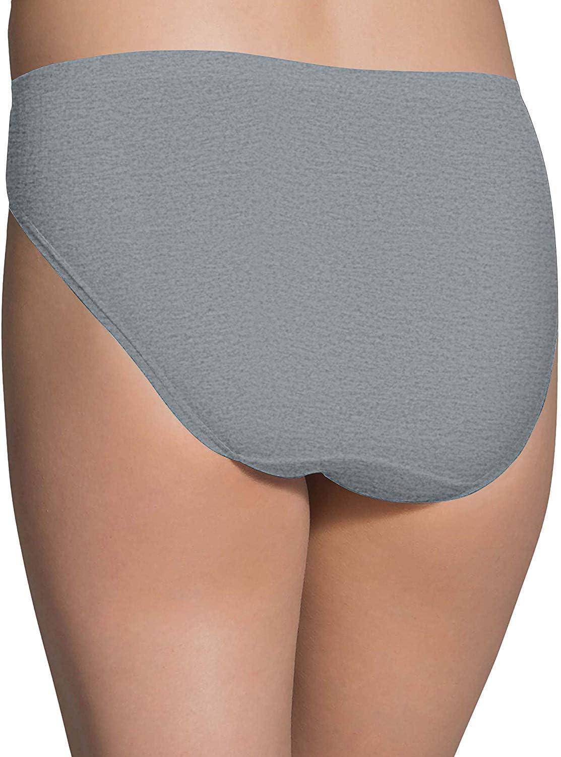 imageFruit of the Loom womens Womens Beyondsoft Underwear Super Soft Designed With Comfort in Mind Available in Plus SizeBikini Cotton Blend 6 Pack Heather Grey
