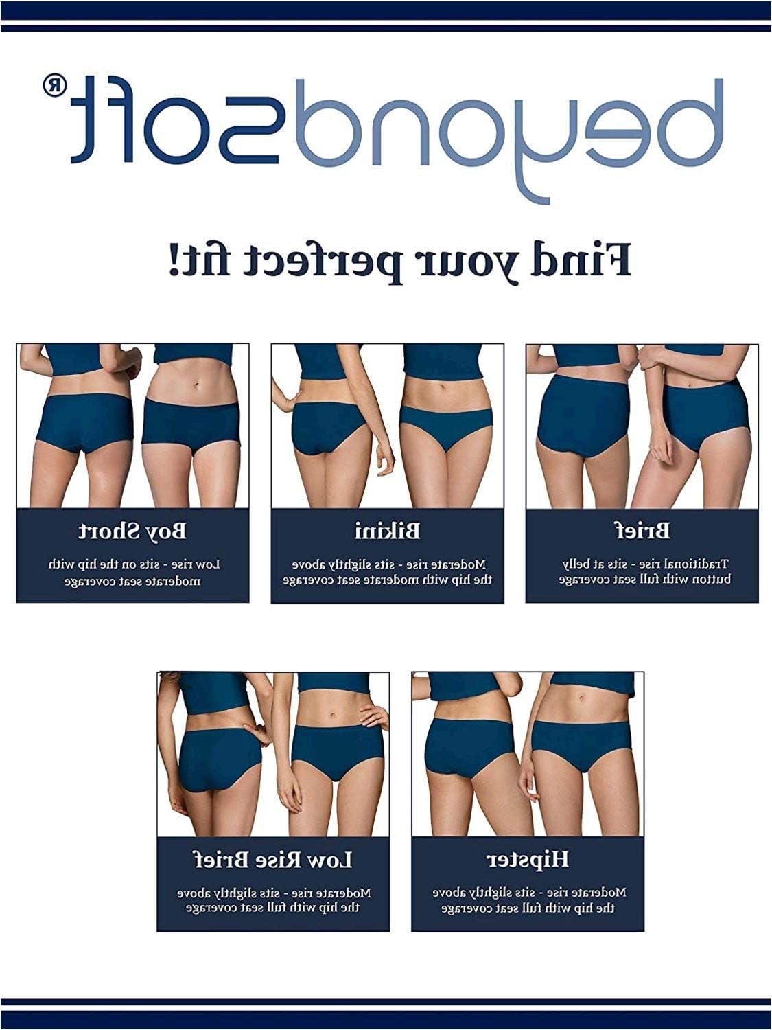 imageFruit of the Loom womens Womens Beyondsoft Underwear Super Soft Designed With Comfort in Mind Available in Plus SizeBikini Modal 6 Pack Colors May Vary