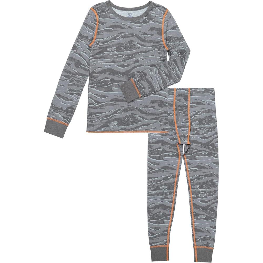 imageFruit of the Loom Boys Waffle Thermal Underwear SetGrey Camo