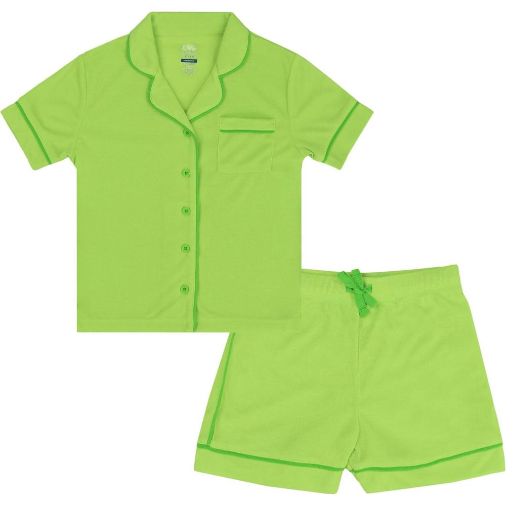 imageFruit of the Loom Energize Girls Loose Fit Pajama SetSpring Green