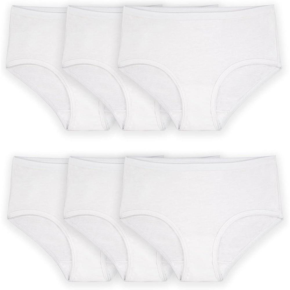 imageFruit of the Loom Girls Cotton Brief Underwear MultipacksBrief  6 Pack  White