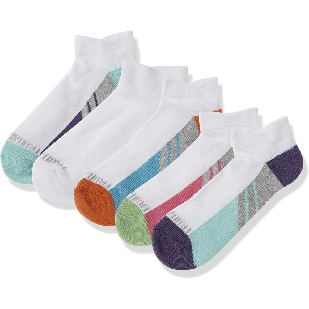 imageFruit of the Loom Girls No Show 10 Pack SockMulti