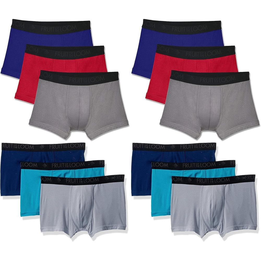 imageFruit of the Loom Mens Micro Mesh Boxer BriefsSignature  Breathable Short Leg Micromesh