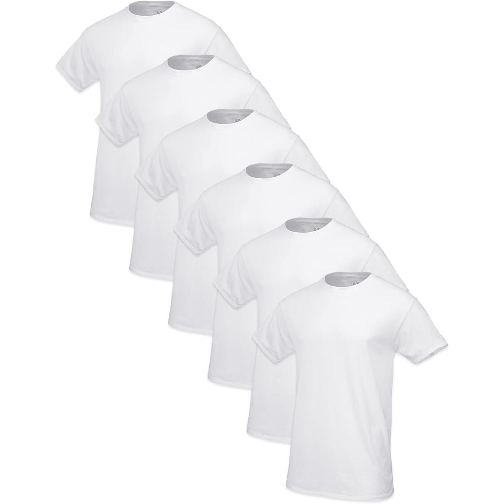 imageFruit of the Loom Mens Premium Big ampamp Tall UndershirtsBig Man  Crew  6 Pack White