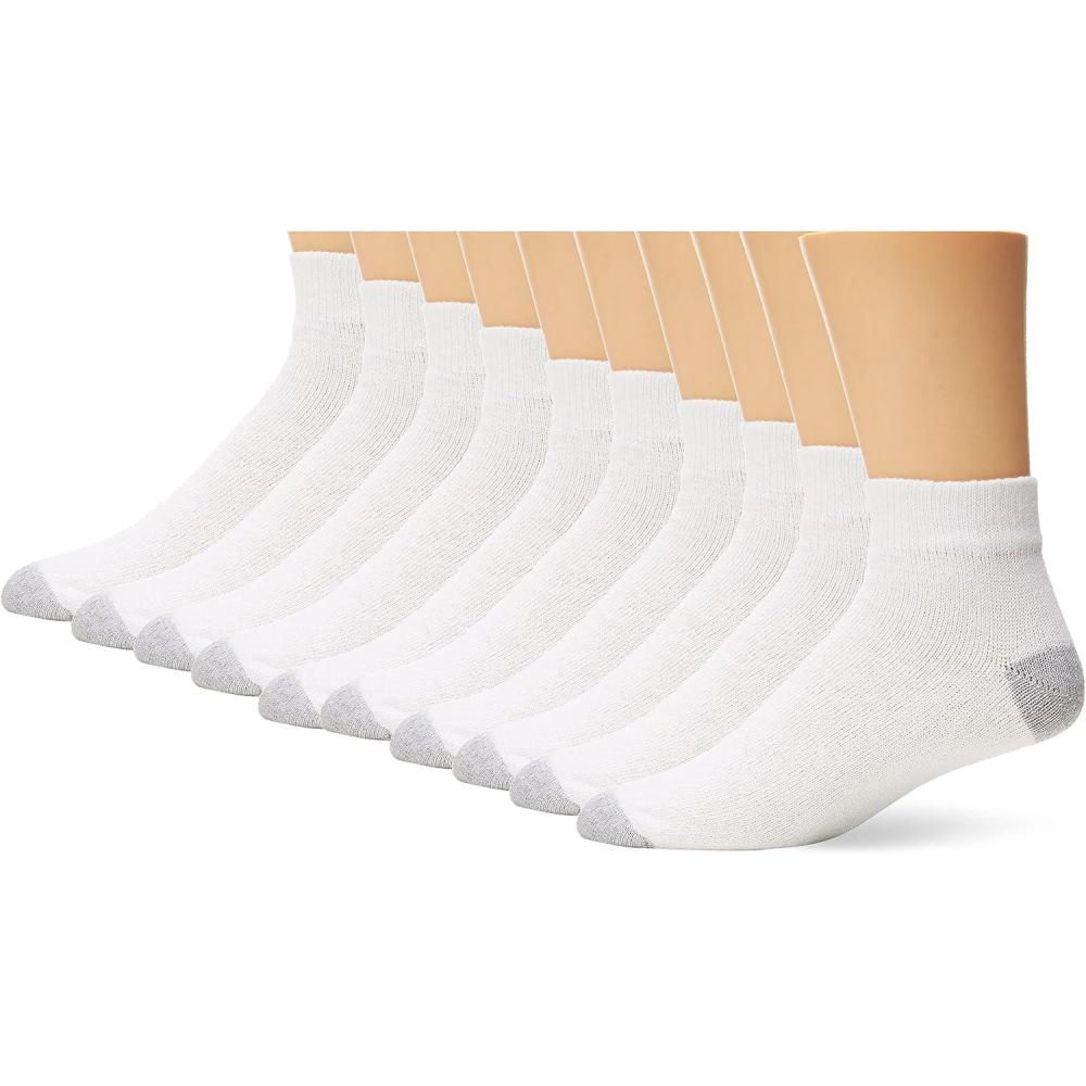 imageFruit of the Loom Mens Value 10 Pair Pack SocksWhite 10 Pack