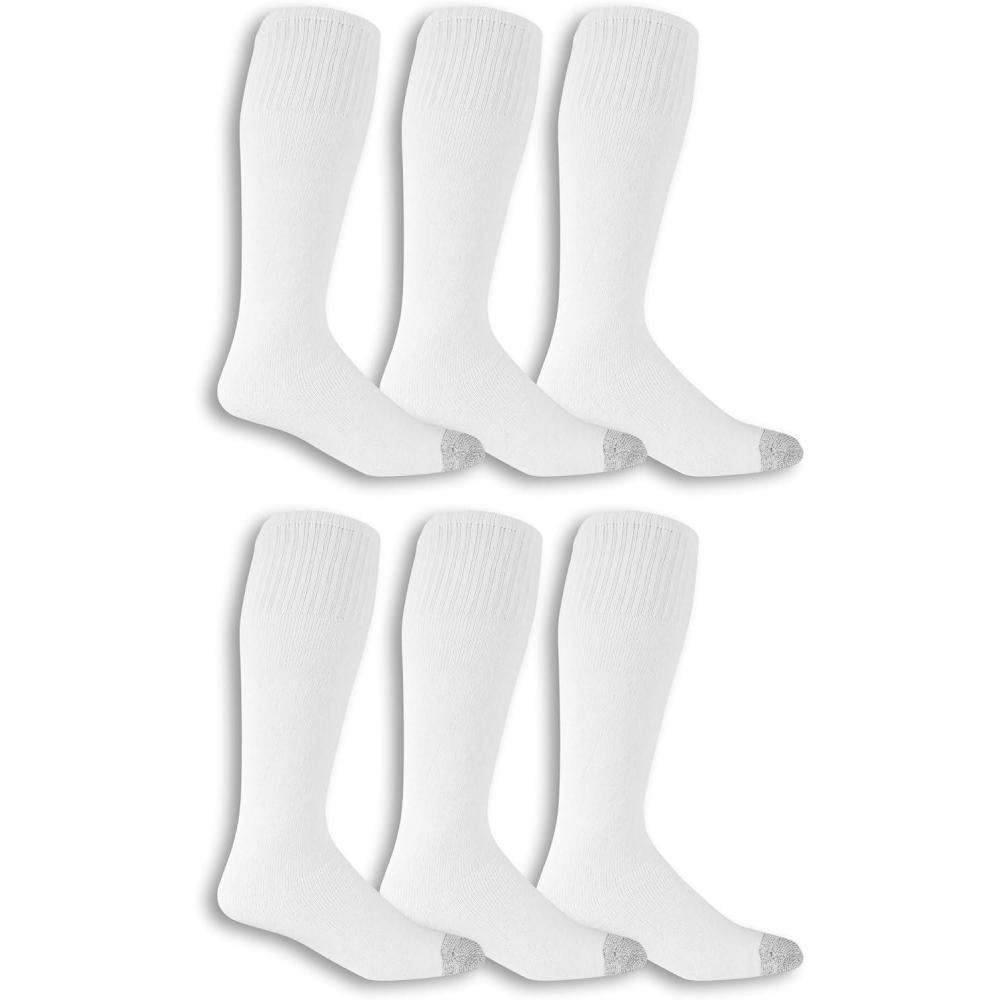 imageFruit of the Loom Mens Work Gear Cushioned Crew Socks 10 PairWhite 6 Pack