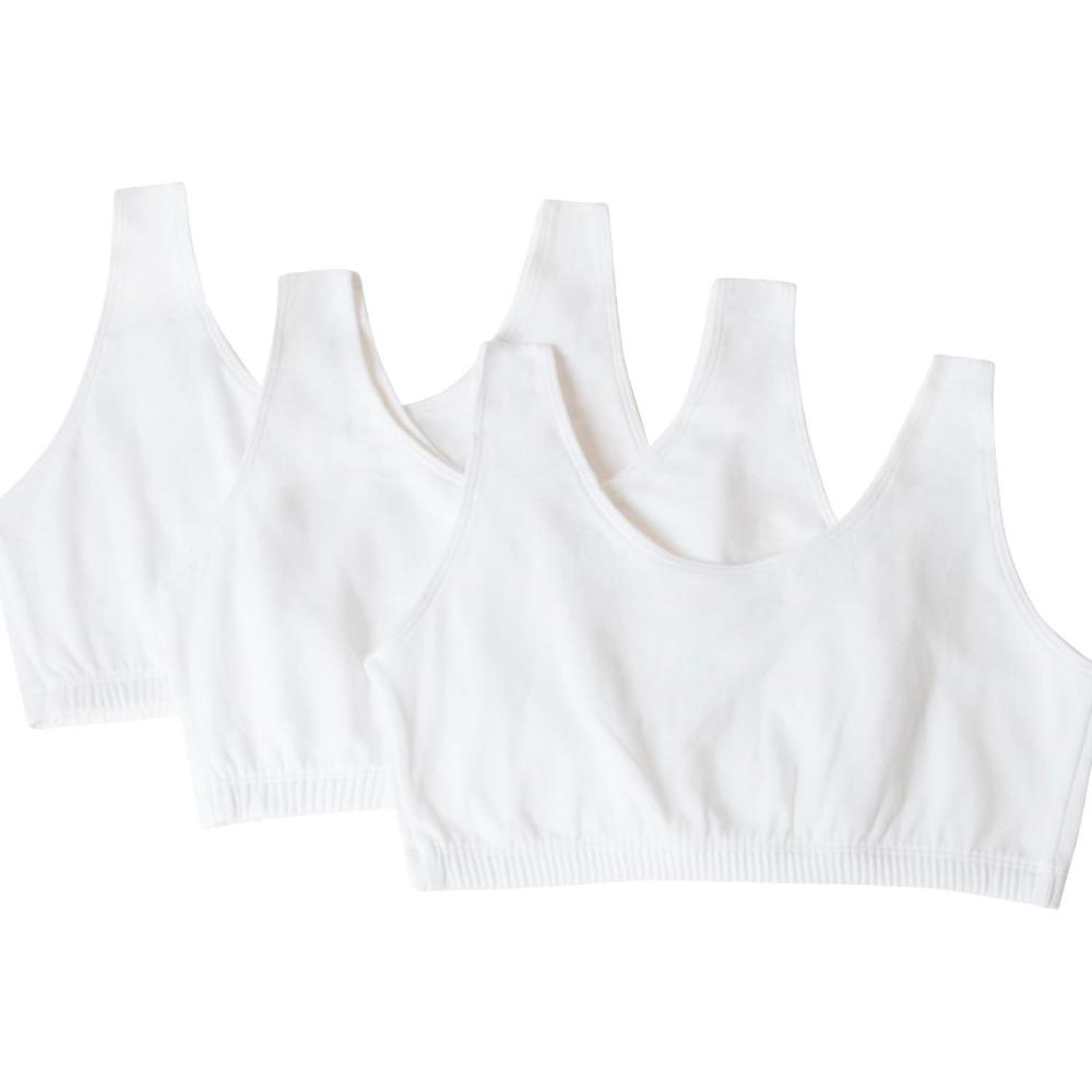 imageFruit of the Loom Womens MultiPack Tank Top Style Sports BraWhiteWhite
