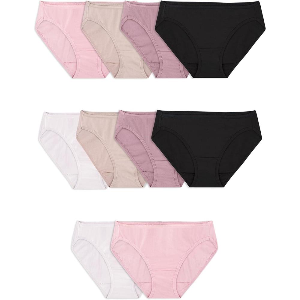 imageFruit of the Loom Womens Underwear Cotton Bikini Panty Multipack