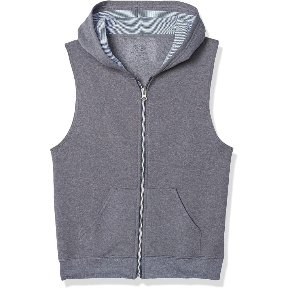 imageFruit of the Loom boys Fleece Sweatshirts Hoodies Sweatpants ampamp JoggersVest Charcoal Heather