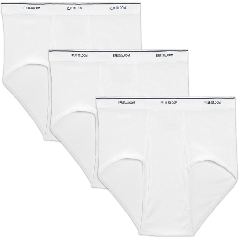 imageFruit of the Loom mens Big and Tall Tagfree Underwear DiscontinuedBig Man  Brief  3 Pack White