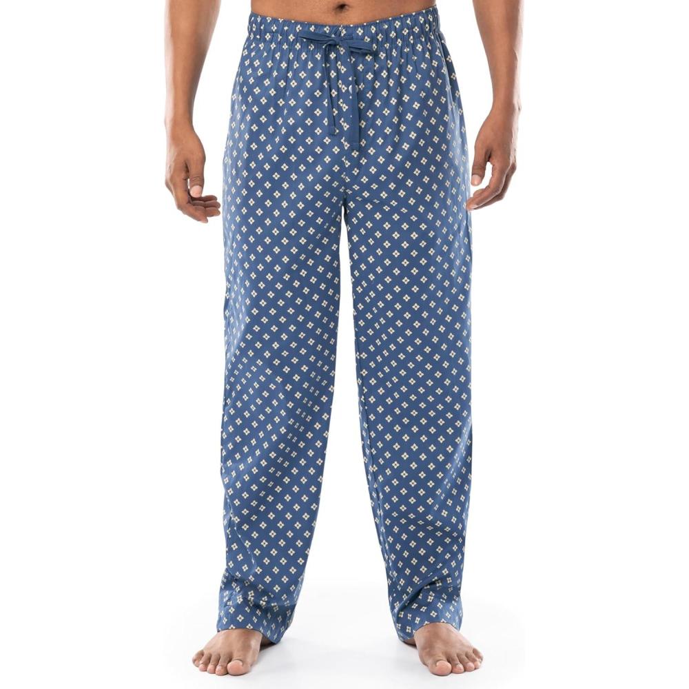 imageFruit of the Loom mens Broadcloth Woven Sleep Pajama PantRegatta Blue