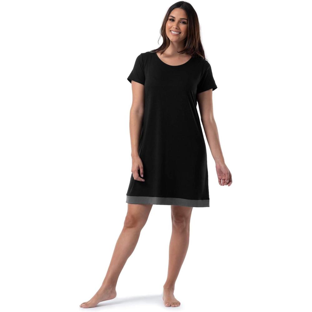 imageFruit of the Loom womens Super Soft and Breathable Sleep ShirtBlack