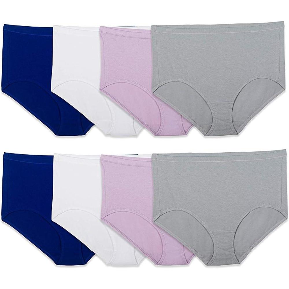 imageFruit of the Loom womens Women 5pk Premium Breathable Lowrise BriefCotton Mesh  Brief  8 Pack  Colors May Vary