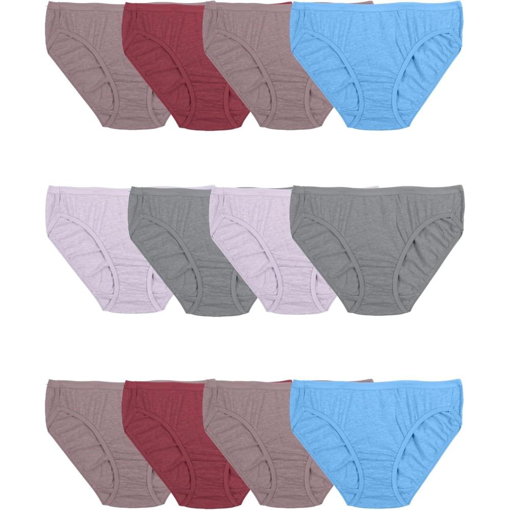 imageFruit of the Loom womens Womens Beyondsoft Underwear Super Soft Designed With Comfort in Mind Available in Plus SizeBikini  Cotton Blend  12 Pack  Colors May Vary