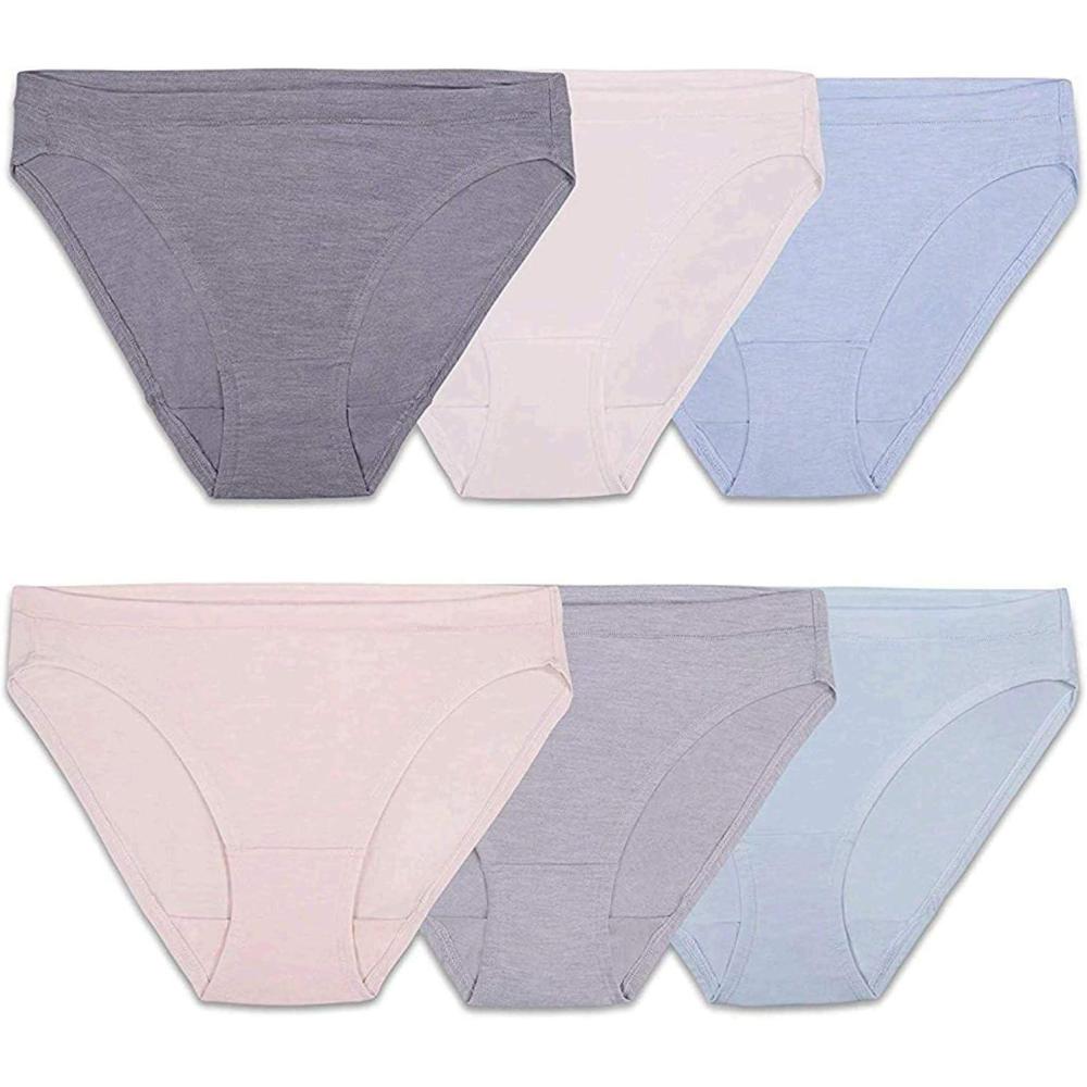 imageFruit of the Loom womens Womens Beyondsoft Underwear Super Soft Designed With Comfort in Mind Available in Plus SizeBikini Modal 6 Pack Colors May Vary