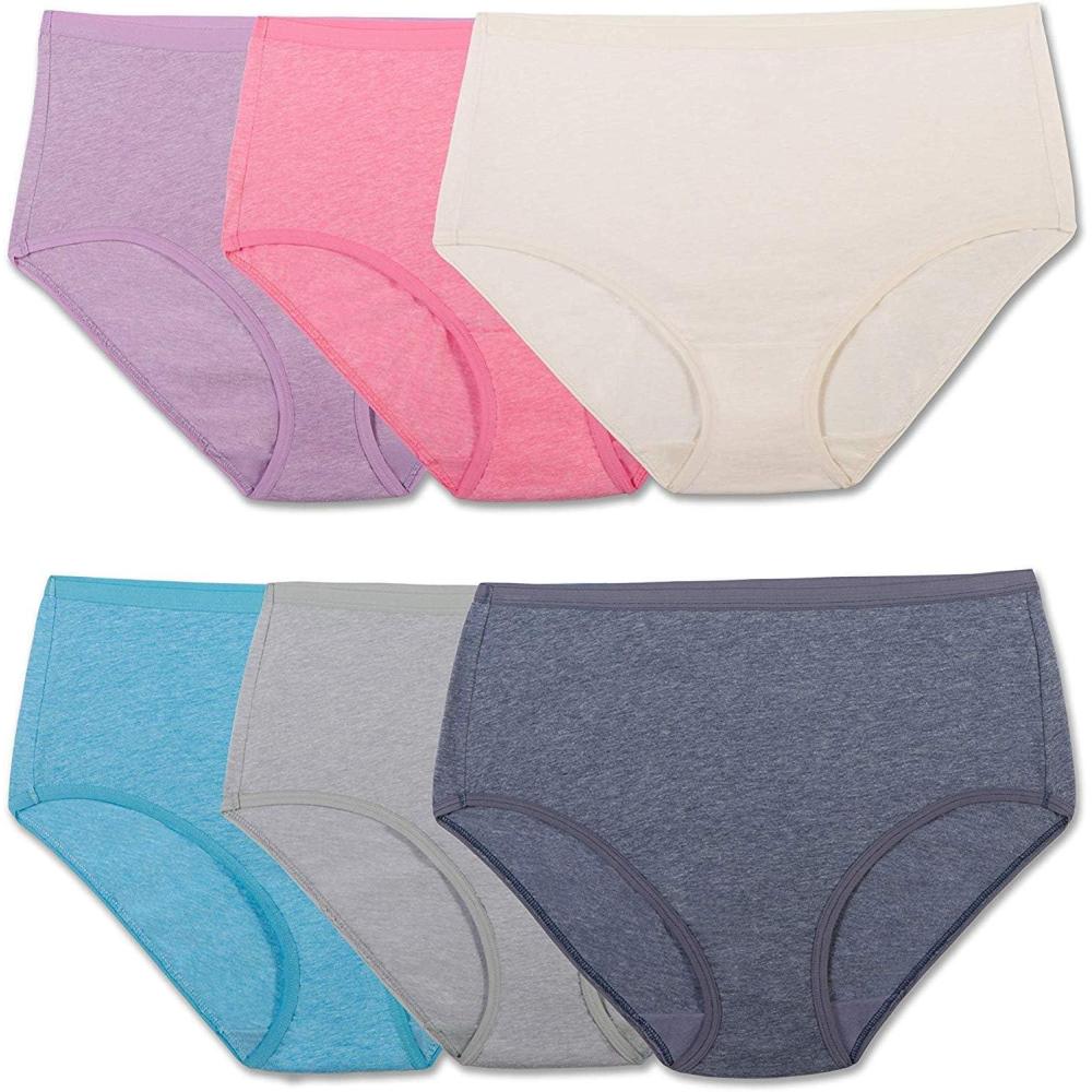 imageFruit of the Loom womens Womens Beyondsoft Underwear Super Soft Designed With Comfort in Mind Available in Plus SizeBrief Cotton Blend 6 Pack
