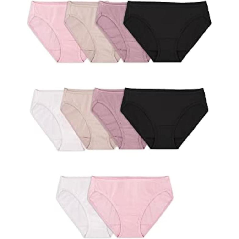 imageWomens Cotton Body Tone Bikini Panty Assorted 10 Pack