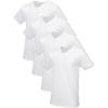 imageFruit of the Loom Mens Premium TagFree Cotton Undershirts Regular and Big ampamp Tall VNeck  4 Pack  White Small